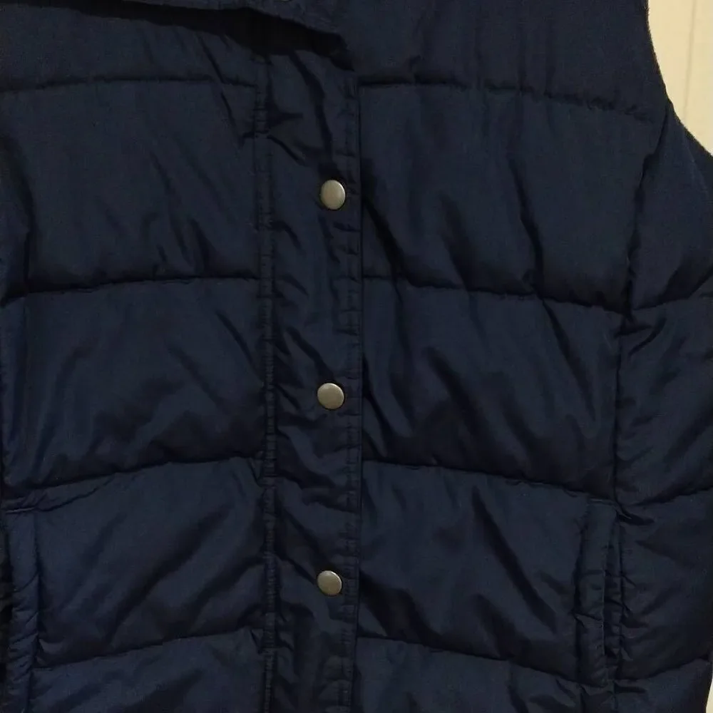 Old Navy Puffa Vest Into The Deep XL Dark Blue Insulated Zipper Front